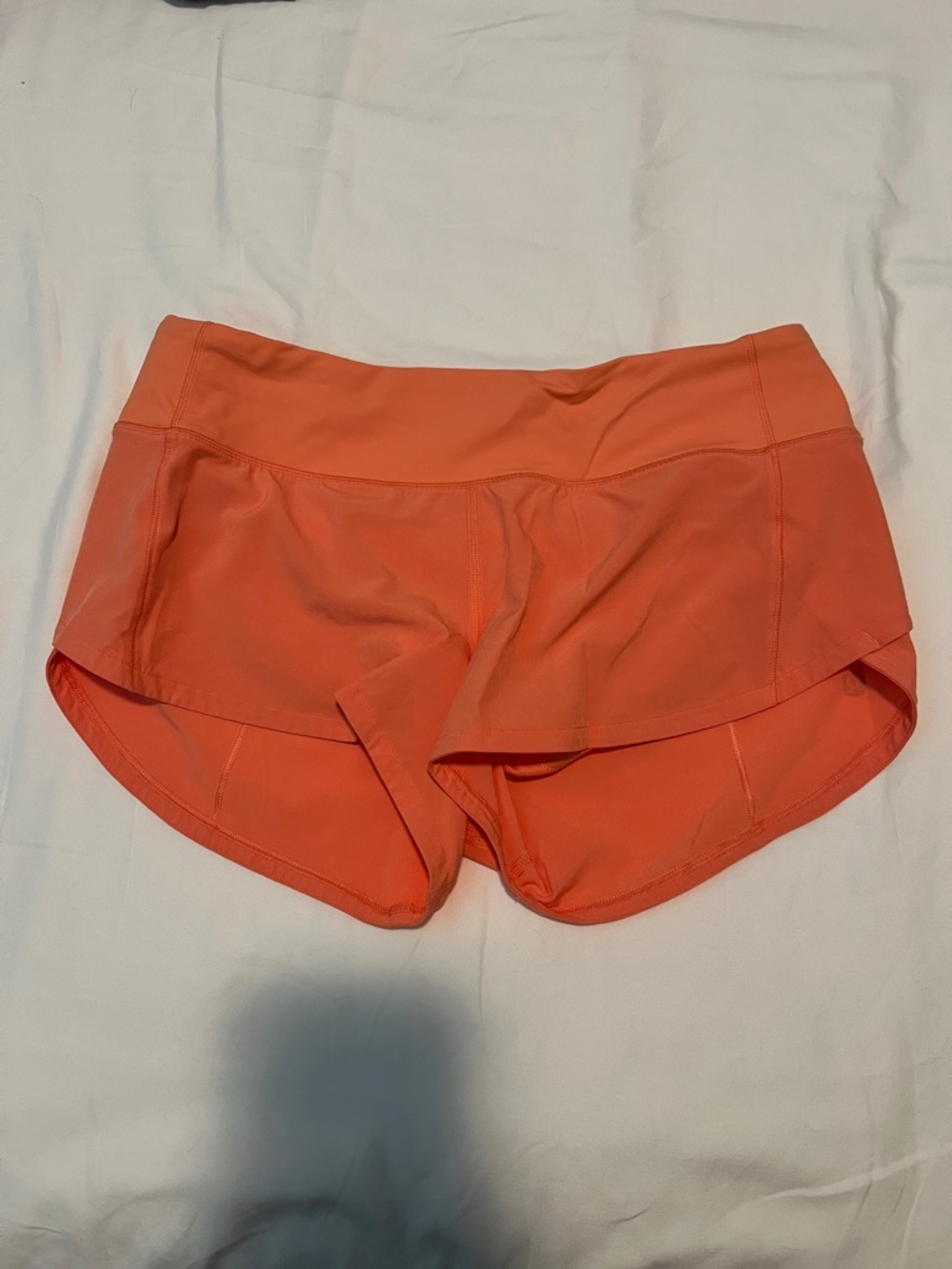 lululemon athletica Neon Orange Athletic Shorts